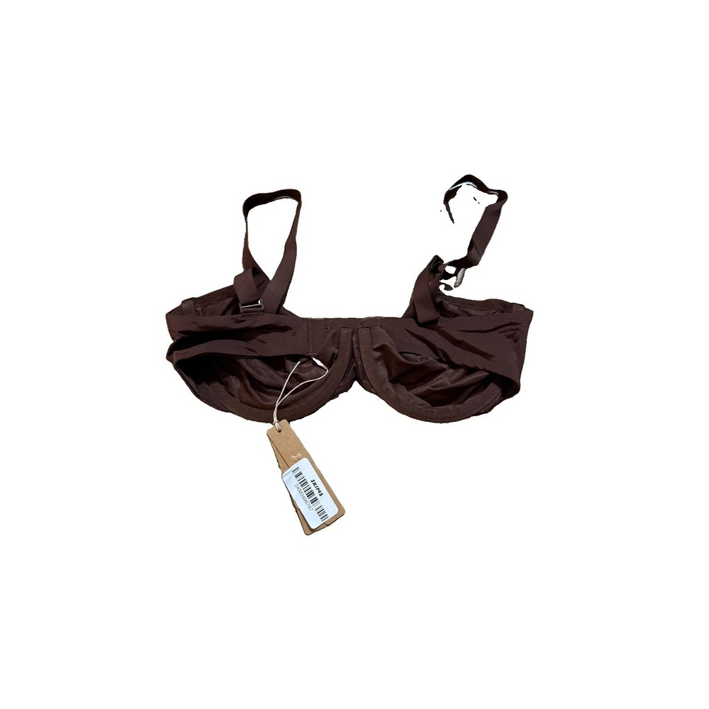 Skims Fits No Show Molded Unlined Balconette Bra Jasper Brown 34D BR-UWR-2054 - Picture 4 of 5